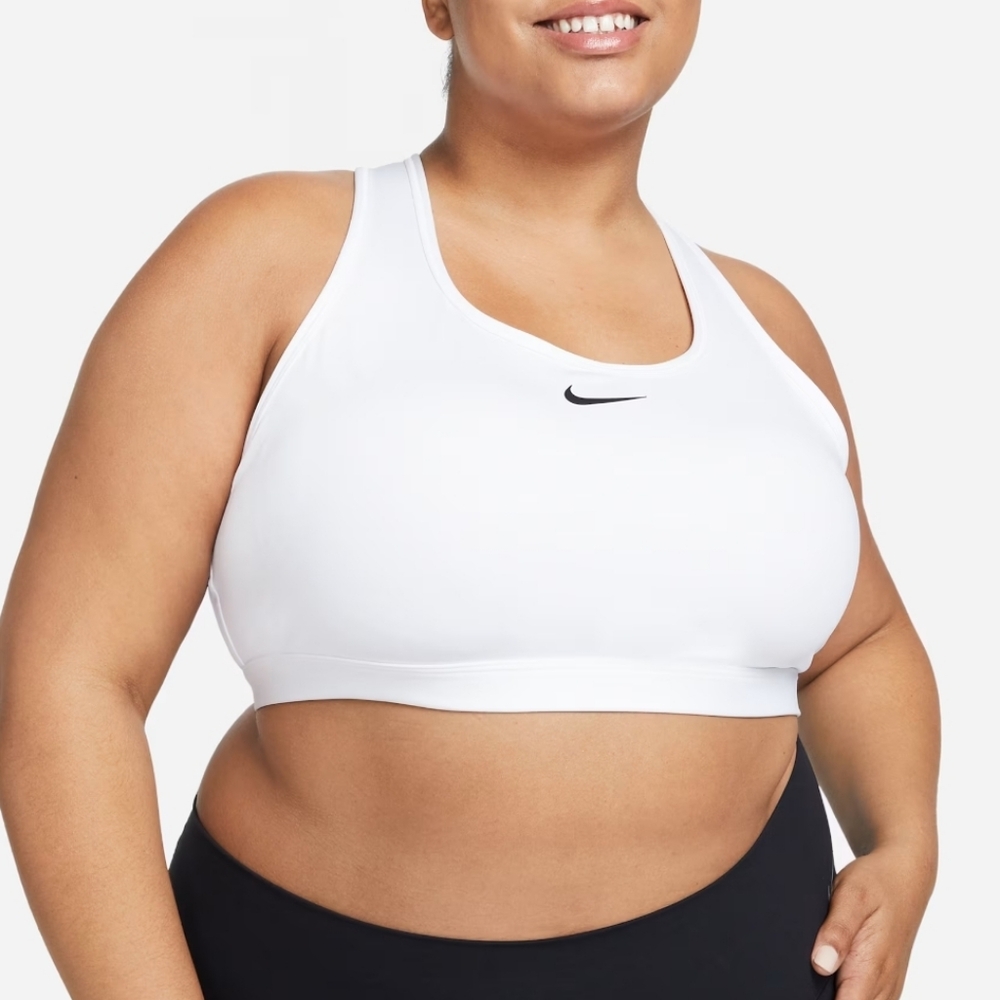 NIKE SWOOSH SPORTS BRA White Women's Size 3X NWT